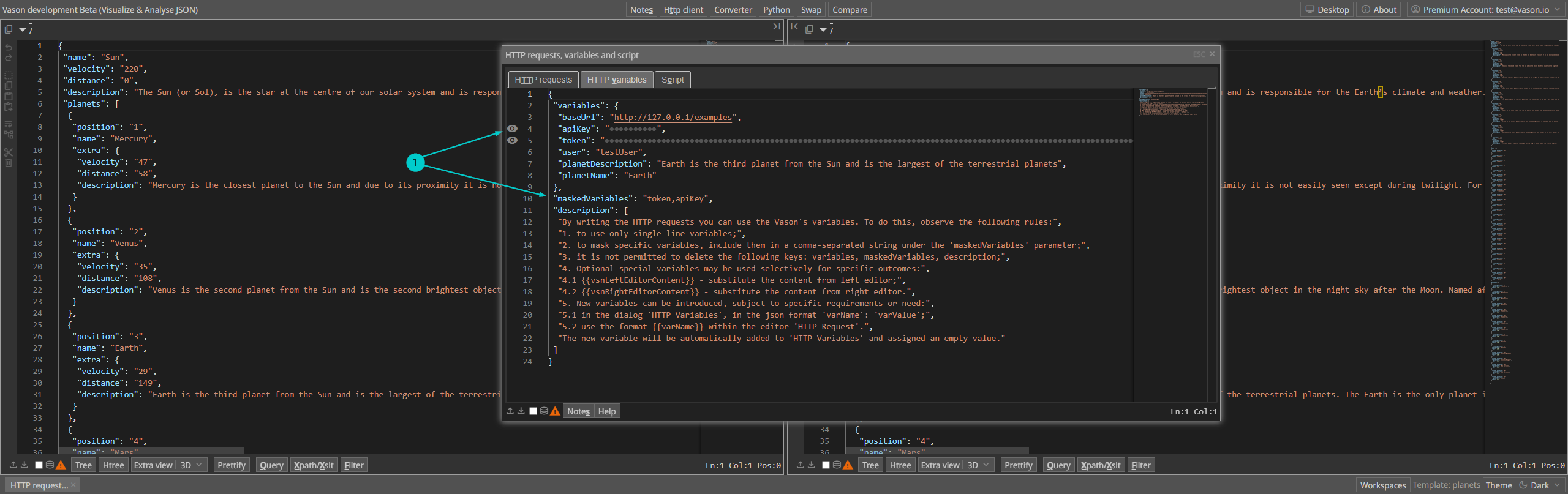 HTTP variables