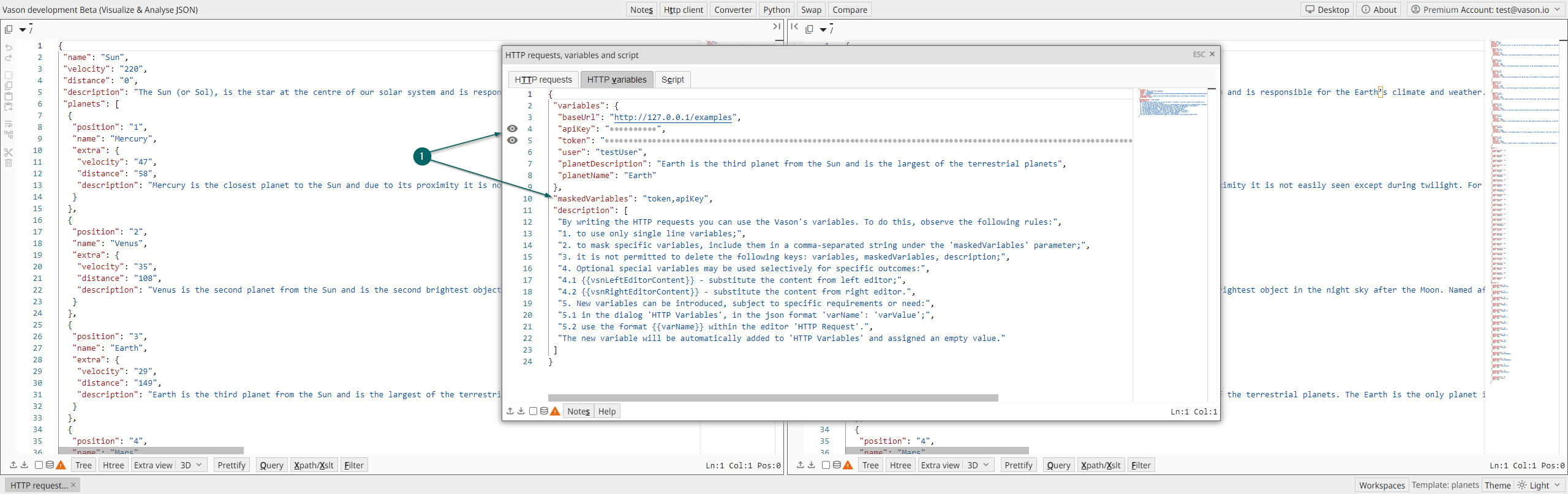 HTTP variables
